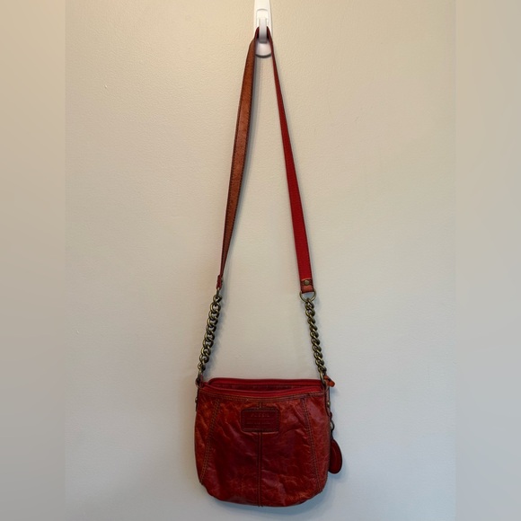 Fossil Red Leather Crossbody Bag - Picture 3 of 13